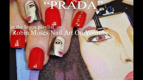 prada nail design|Prada nail design in black, white and gold .